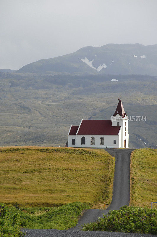 Ingjaldshóll 教堂，斯奈山半岛，冰岛